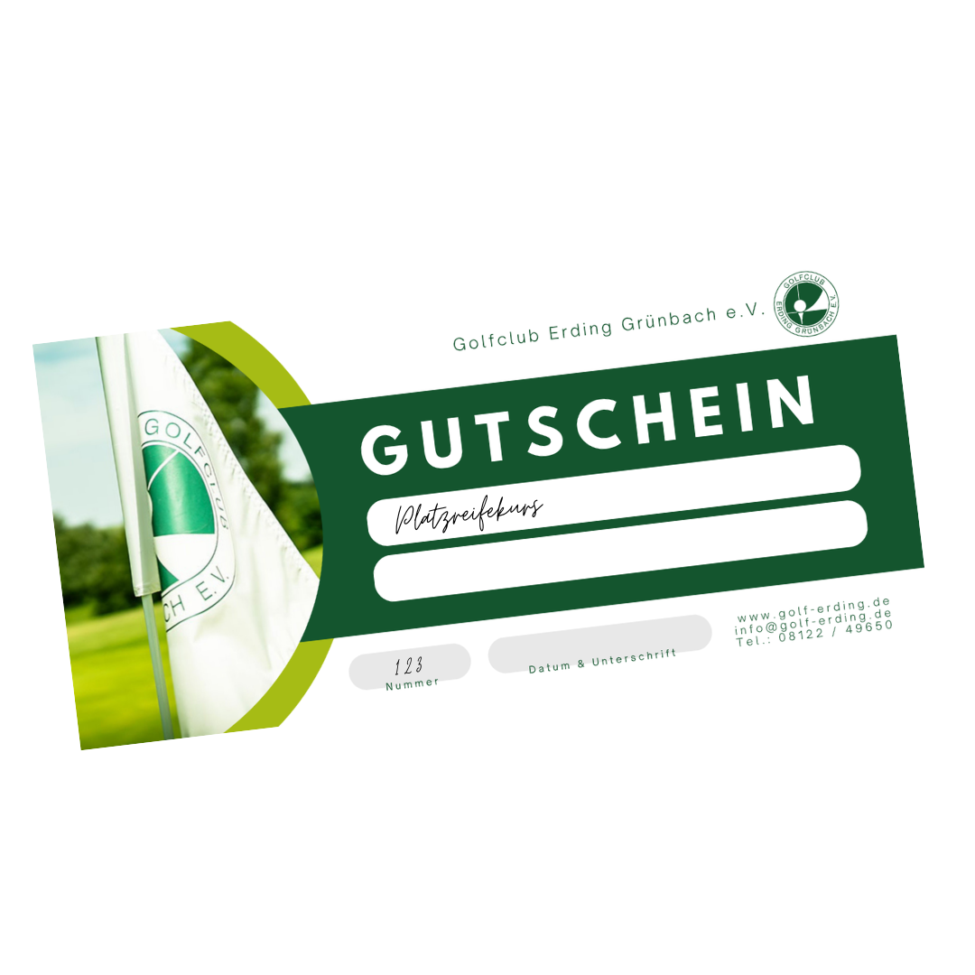 Gutschein Platzreifekurs im Golfclub Erding Grünbach